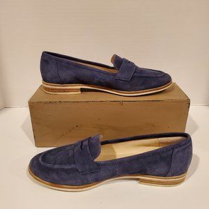 Nine West Blue Suede Loafers Size 7.5